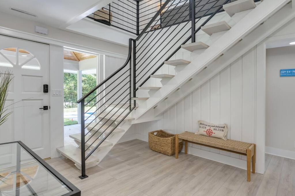 Luxury Beach House - 2Min Walk To Beach - Private Pool - Group & Dog Friendly Hilton Head Island Eksteriør bilde