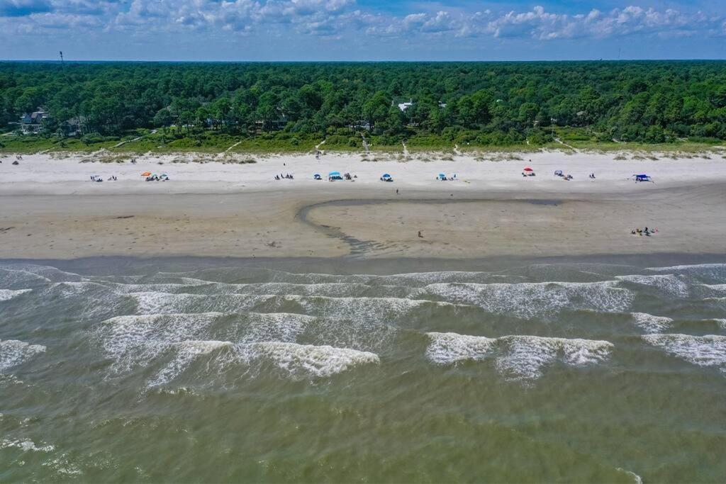 Luxury Beach House - 2Min Walk To Beach - Private Pool - Group & Dog Friendly Hilton Head Island Eksteriør bilde