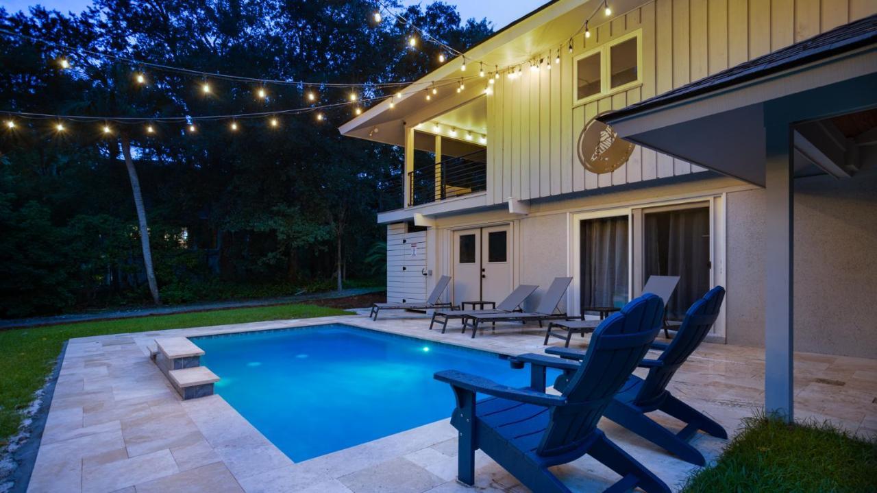 Luxury Beach House - 2Min Walk To Beach - Private Pool - Group & Dog Friendly Hilton Head Island Eksteriør bilde