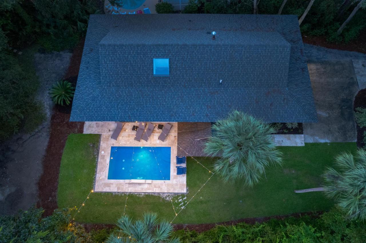 Luxury Beach House - 2Min Walk To Beach - Private Pool - Group & Dog Friendly Hilton Head Island Eksteriør bilde